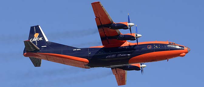 Cavok Air Antonov An-12B UR-CKL, Phoenix Sky Harbor, December 2, 2015